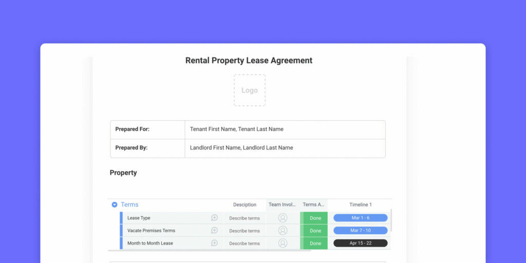 Free lease agreement template for download | monday.com Blog