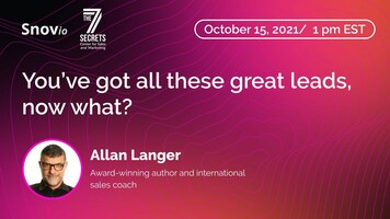 7 Secrets to Help Up Your Sales: Webinar with Allan Langer