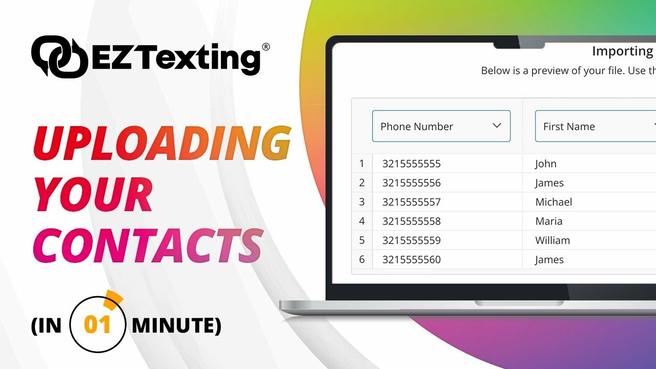 How To Manage & Bulk Upload Your SMS Marketing Contacts in 1 Minute