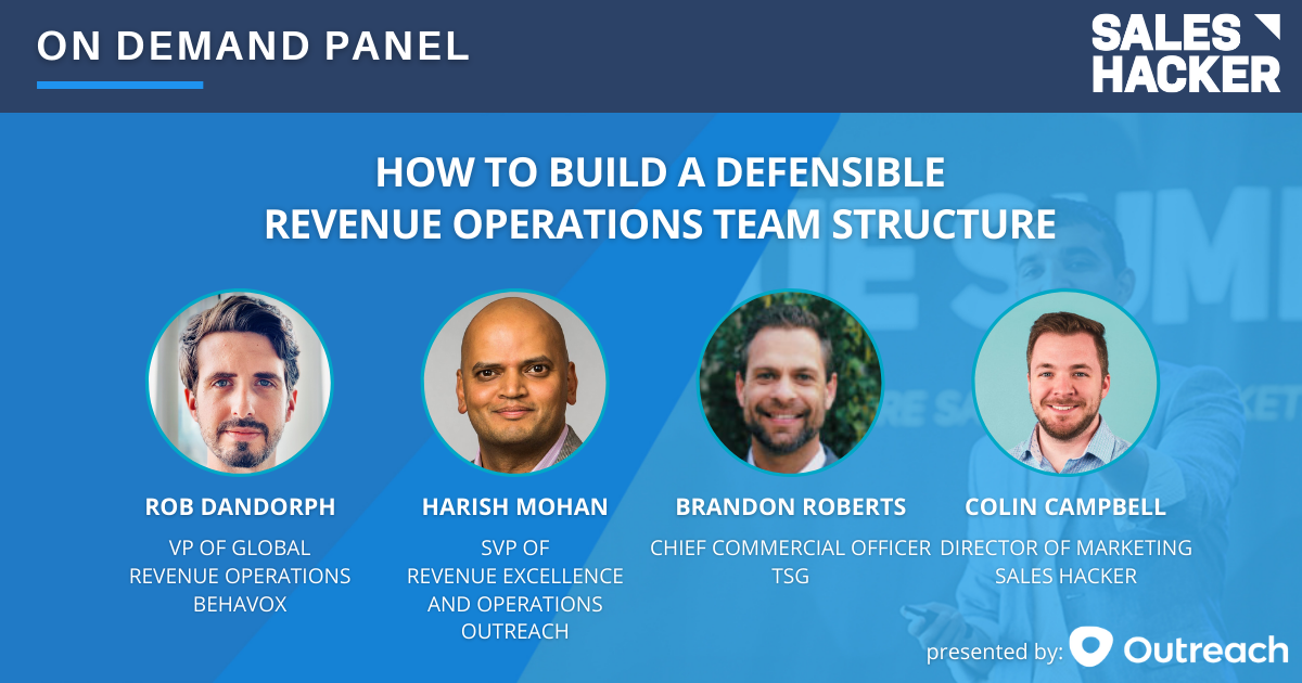How to Build a Defensible Revenue Operations Team Structure