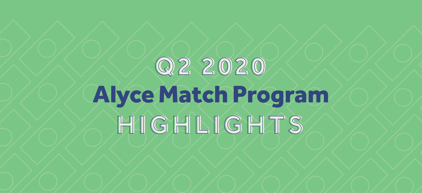 Alyce Match Program Q2 2020 Highlights