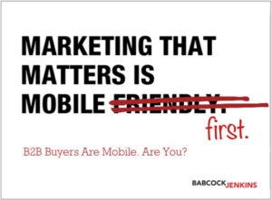Mobile Friendly? Or Mobile First?