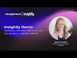 Insightly Demo: The modern, Affordable CRM Teams Love