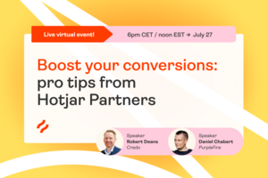 Boost Your Conversions: Pro Tips from Hotjar Partners