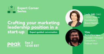 Crafting your marketing leadership position in a start-up