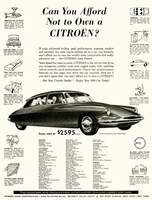 Can you afford to own a Citroen (1960) Ad - Swipe File