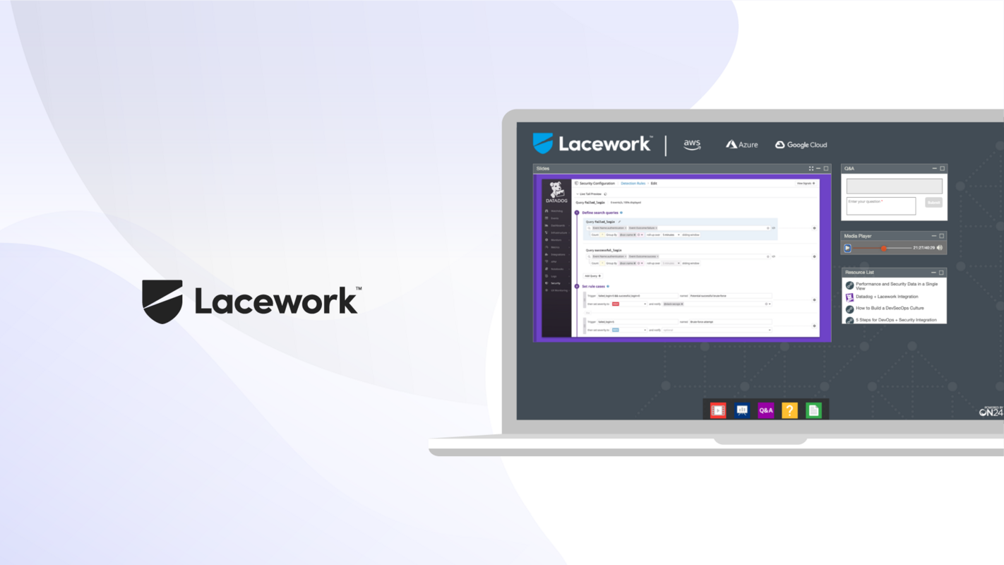 Lacework | Webcasting Solutions | ON24 Customer Stories