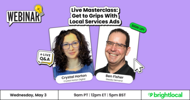 Live Masterclass: Get to Grips with Local Services Ads