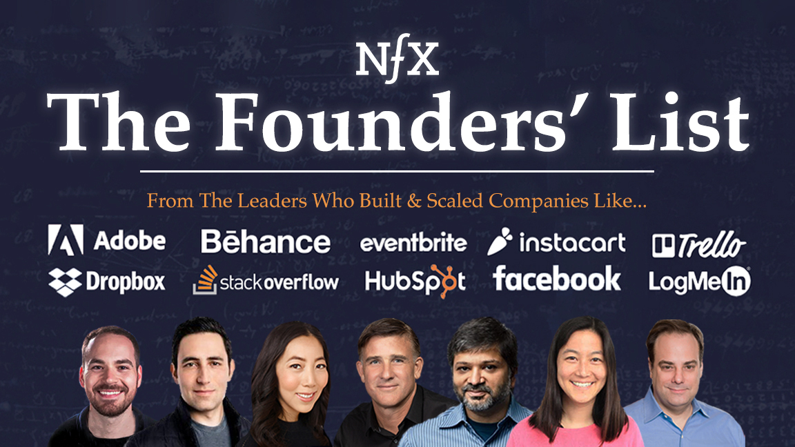 Announcing The Founders' List