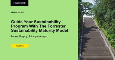 Guide Your Sustainability Program With The Forrester Sustainability Maturity Model