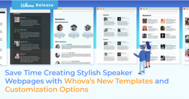 Save Time Creating Stylish Speaker Webpages with Whova's New Templates and Customization Options