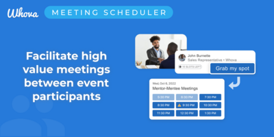 Facilitate High-Value One-on-One Meetings (and Increase Revenue) with Whova's New Meeting Scheduler