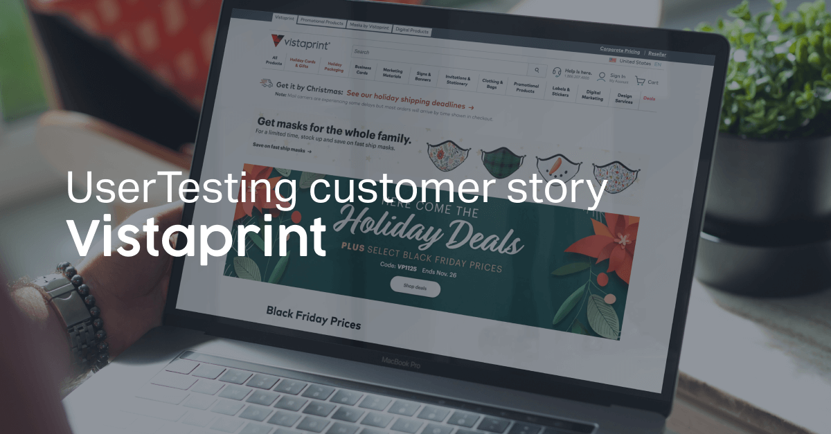 Vistaprint + UserTesting