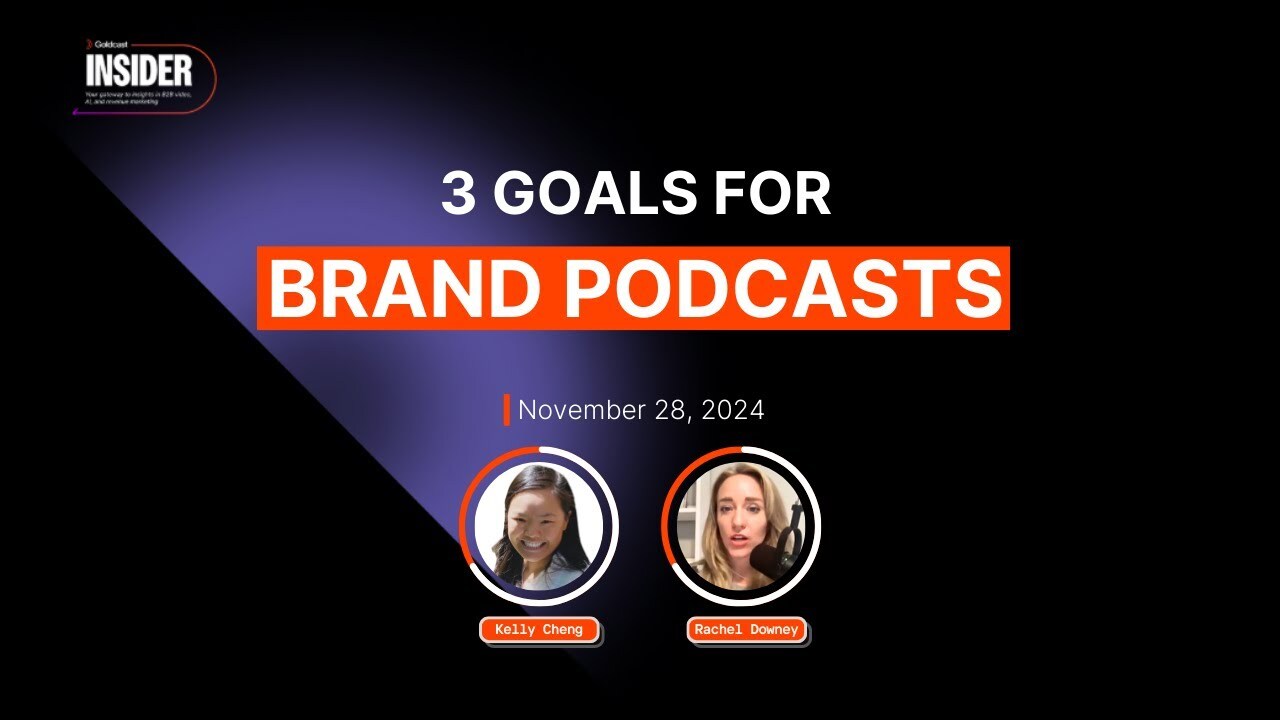 3 Goals for Brand Podcasts - Building Authority and Driving Demand | Goldcast Insider