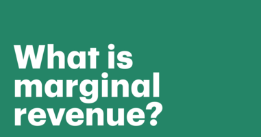 What is marginal revenue and how does it work?