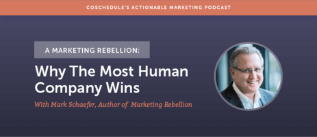 A Marketing Rebellion: Why The Most Human Company Wins With Mark Schaefer Author Of Marketing Rebellion [AMP 141]