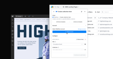 Streamlining marketing workflows: Clay and Webflow join forces | Webflow Blog