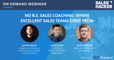 No B.S. Sales Coaching: Where Excellent Sales Teams Come From