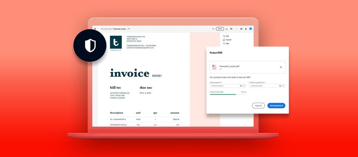 Keep private files safer with the Adobe Acrobat Protect PDF tool
