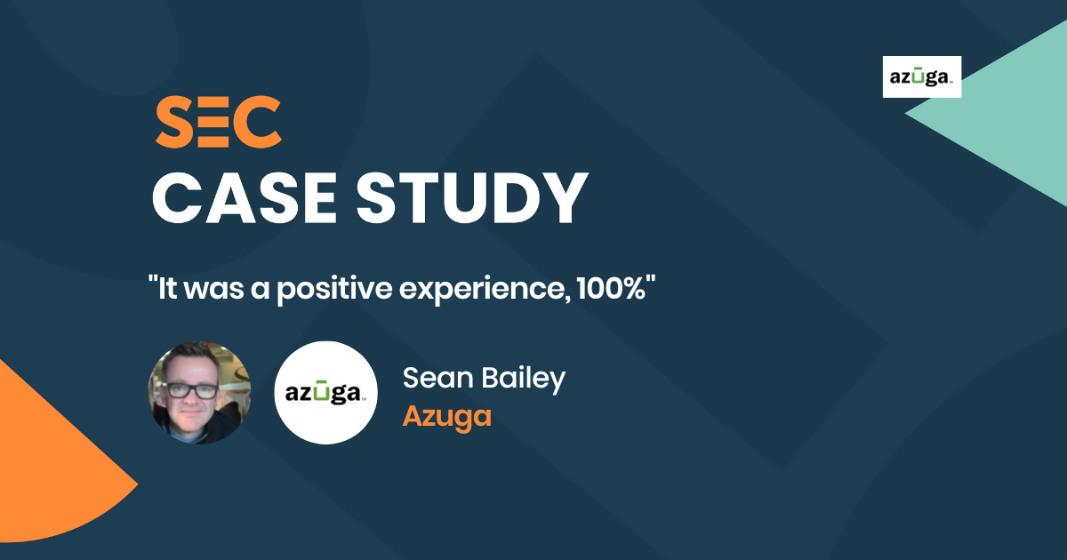 "It was a positive experience, 100%" - Sean Bailey, Azuga | SEC