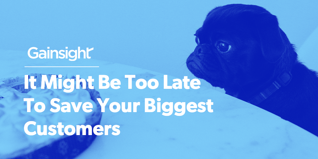 It Might Be Too Late To Save Your Biggest Customers | Customer Success and Product Experience Software | Gainsight