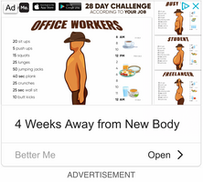 Educational Ad For Exercise and Eating - Swipe File