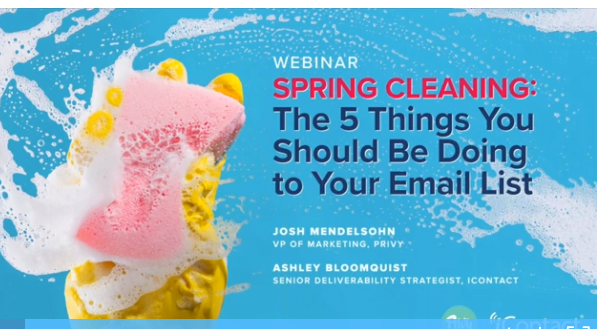 Spring Cleaning: The 5 Things You Should Be Doing To Your Email List
