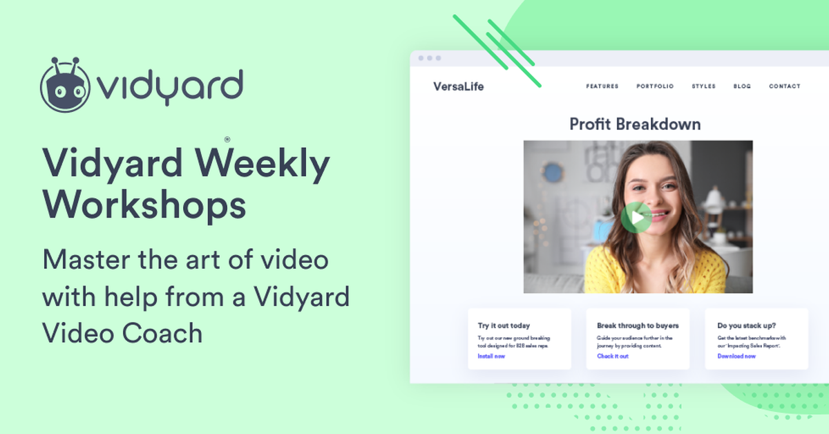 Vidyard Weekly Workshops