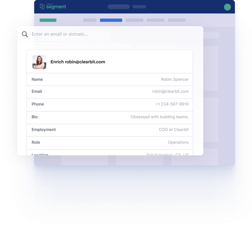 Clearbit For Segment | Data Enrichment Pushed To Hundreds of Apps