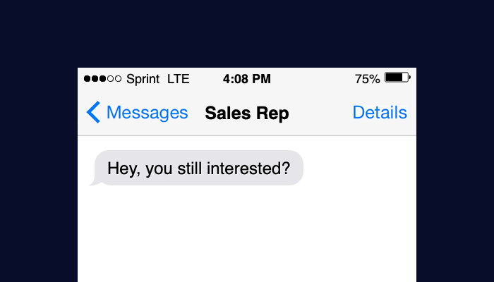 Texting prospects: when, where, how