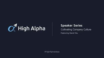 Speaker Series with David Niu, CEO and Founder of TINYpulse