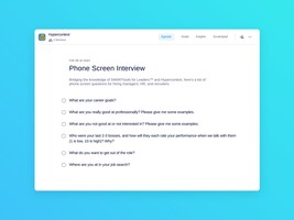 Phone screen interview template (6 topics and ideas) | Spinach