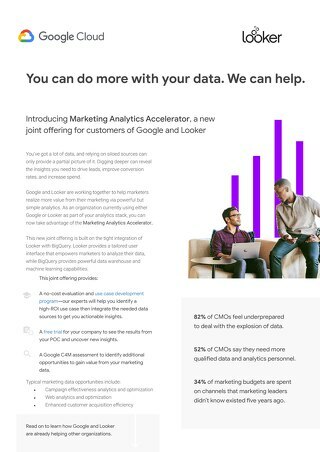 Google Cloud & Looker Marketing Analytics Accelerator