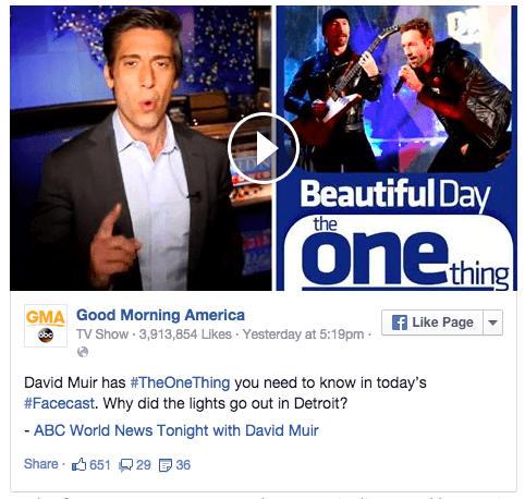 ABC's World News Tonight Debuts Facebook Newscast