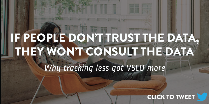 Why tracking less got VSCO more