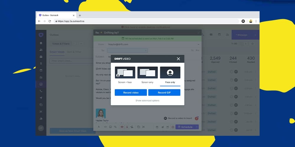 Be Creative. Be Unique. Get Results. Introducing Drift Video for Outreach.