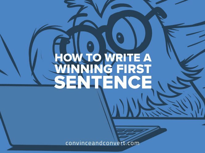 How to Write a Winning First Sentence