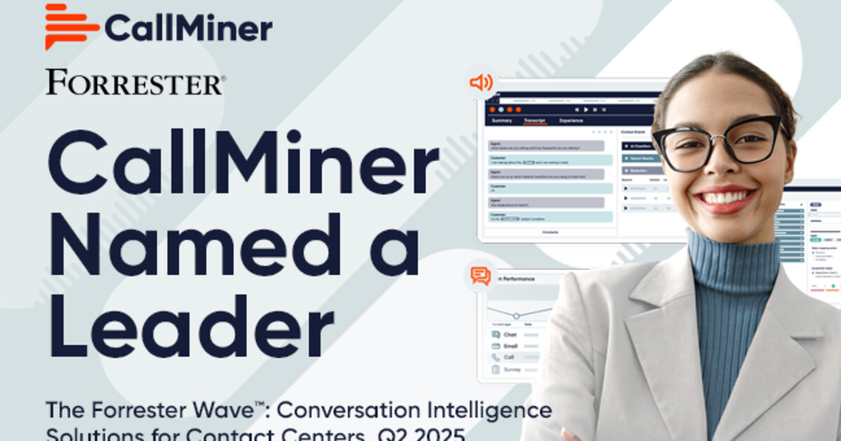 CallMiner is a Leader in conversation intelligence for contact centers