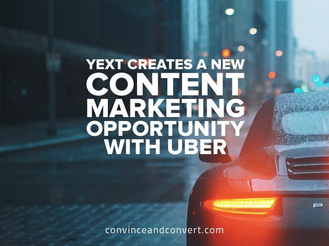 Yext Creates a New Content Marketing Opportunity With Uber