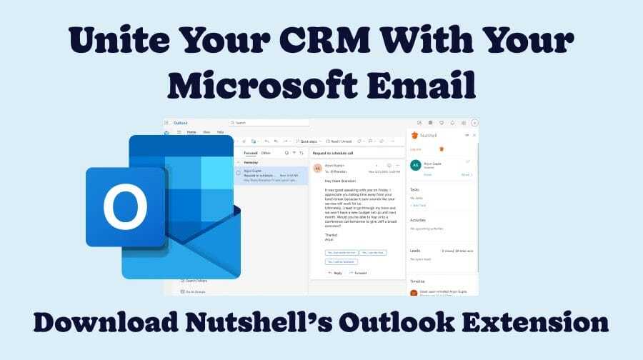 Do More With Your CRM and Microsoft Email Using Nutshell's Outlook Extension