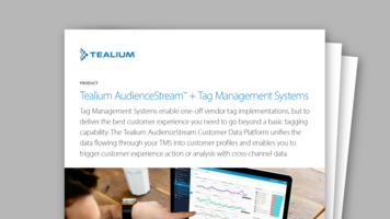 Tealium AudienceStream Plus Tag Management Systems