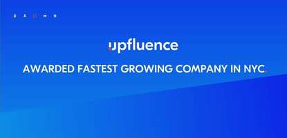 Upfluence Named in Growjo's Top 500 Fastest Growing Companies in New York City Awards