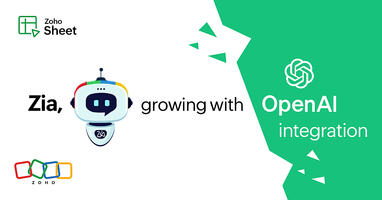 Bringing the power of generative AI to Zoho Sheet with ChatGPT integration