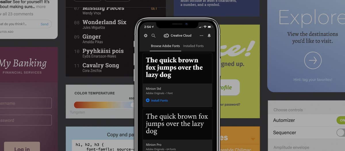Adobe Brings Fonts to iOS in Creative Cloud Mobile