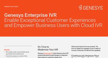 Enterprise Interactive Voice Response (IVR)