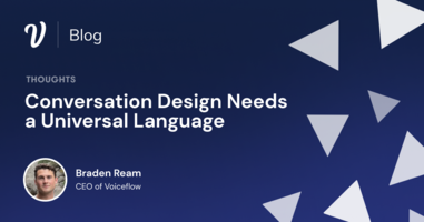Conversation Design Needs a Universal Language