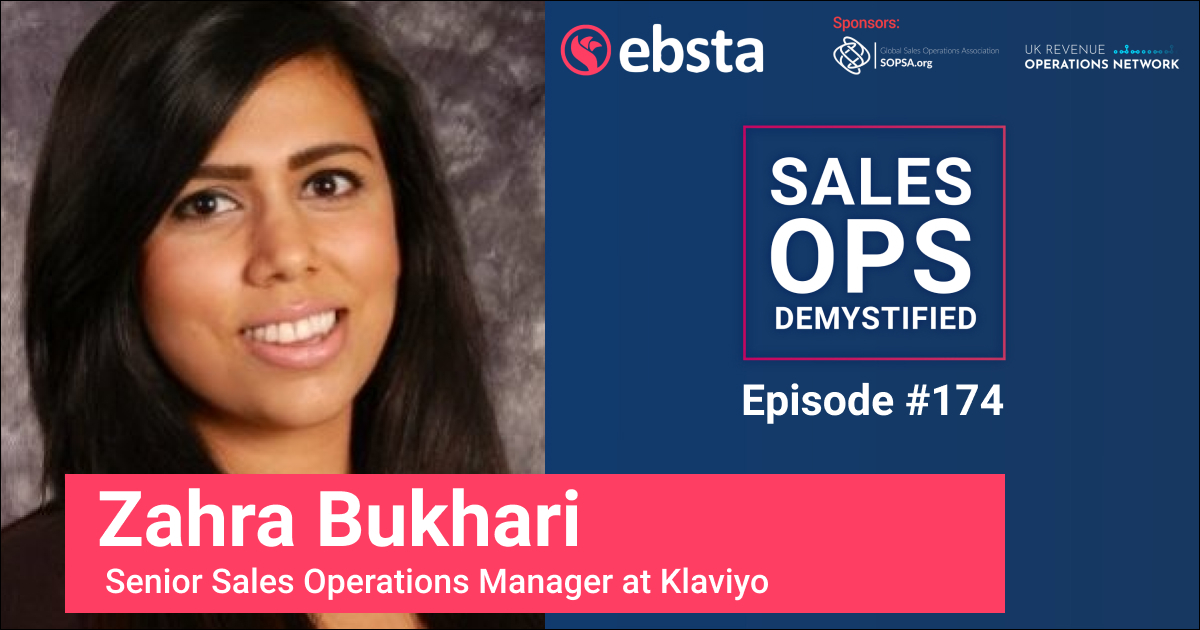 Growing Sales Teams at Scale with Zahra Bukhari - Sales Ops Demystied