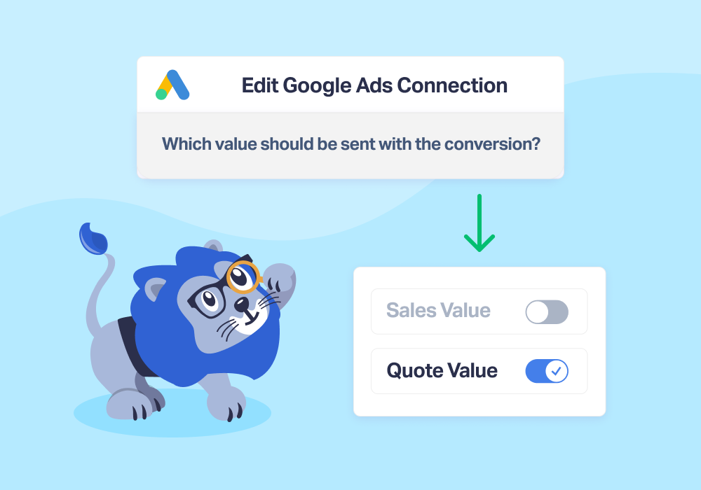 Product Update: Send Quote Value with Google Ad Conversions