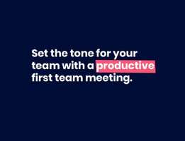 6 Items to add to your first team meeting agenda