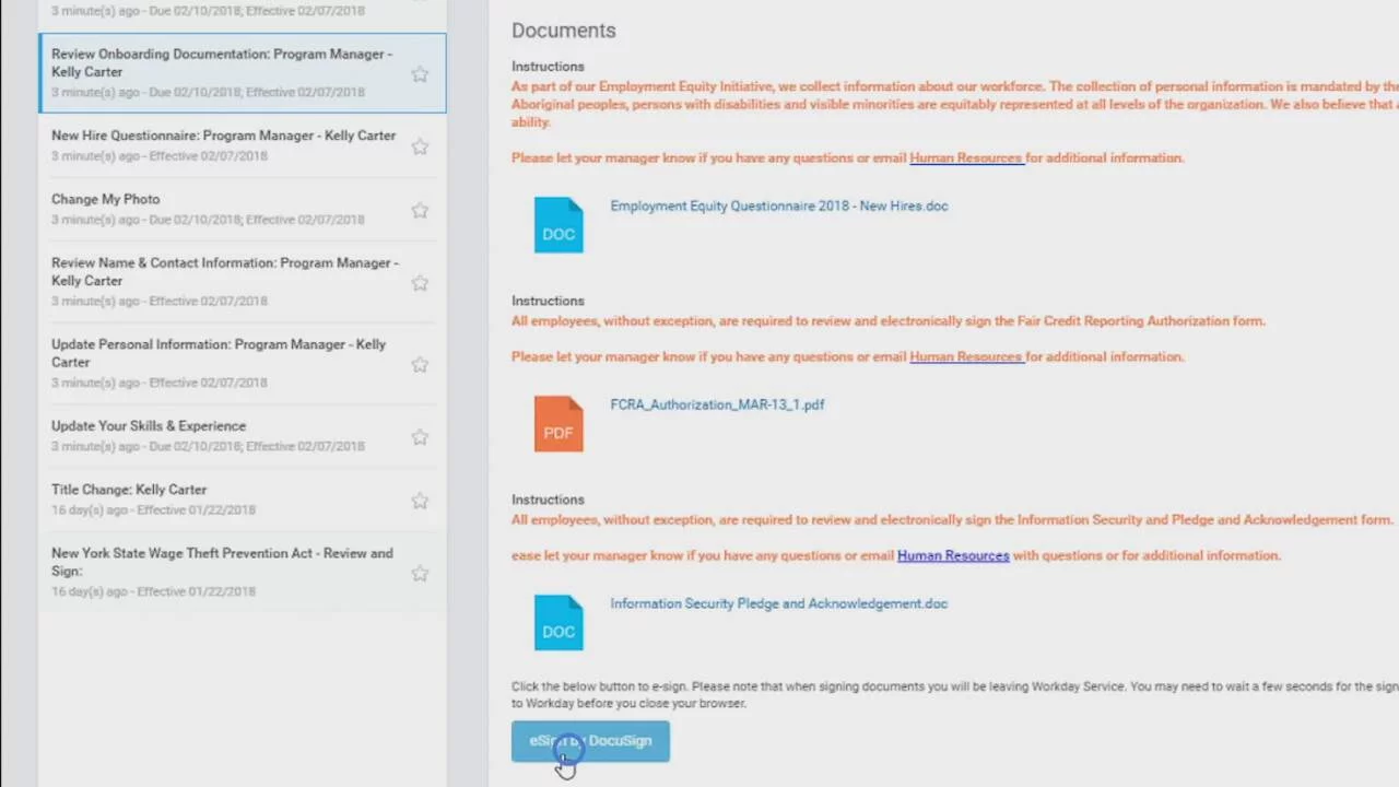 Streamline Onboarding with DocuSign and your HCM